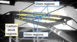 Pancam analysis of a worn pantograph